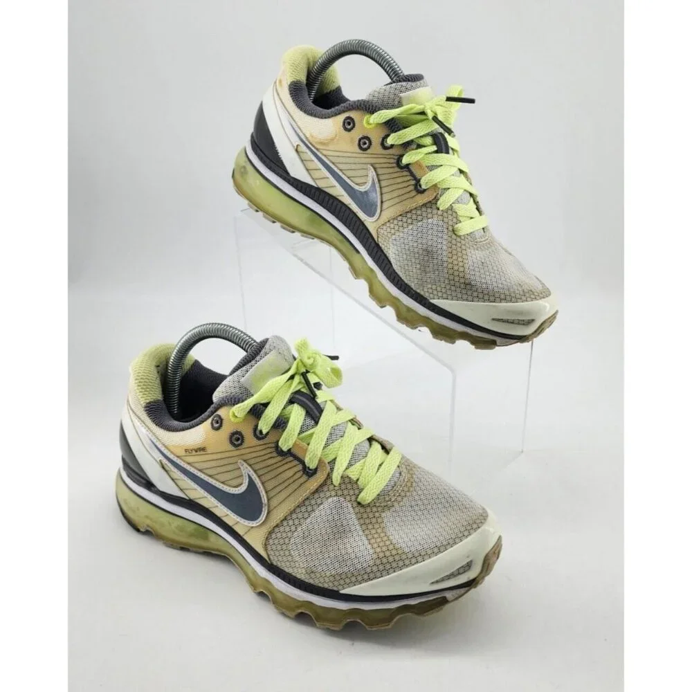 Nike Air Max Flywire 2010 Women's Running Shoes‎ Liquid Lime 386374-100 Size 8